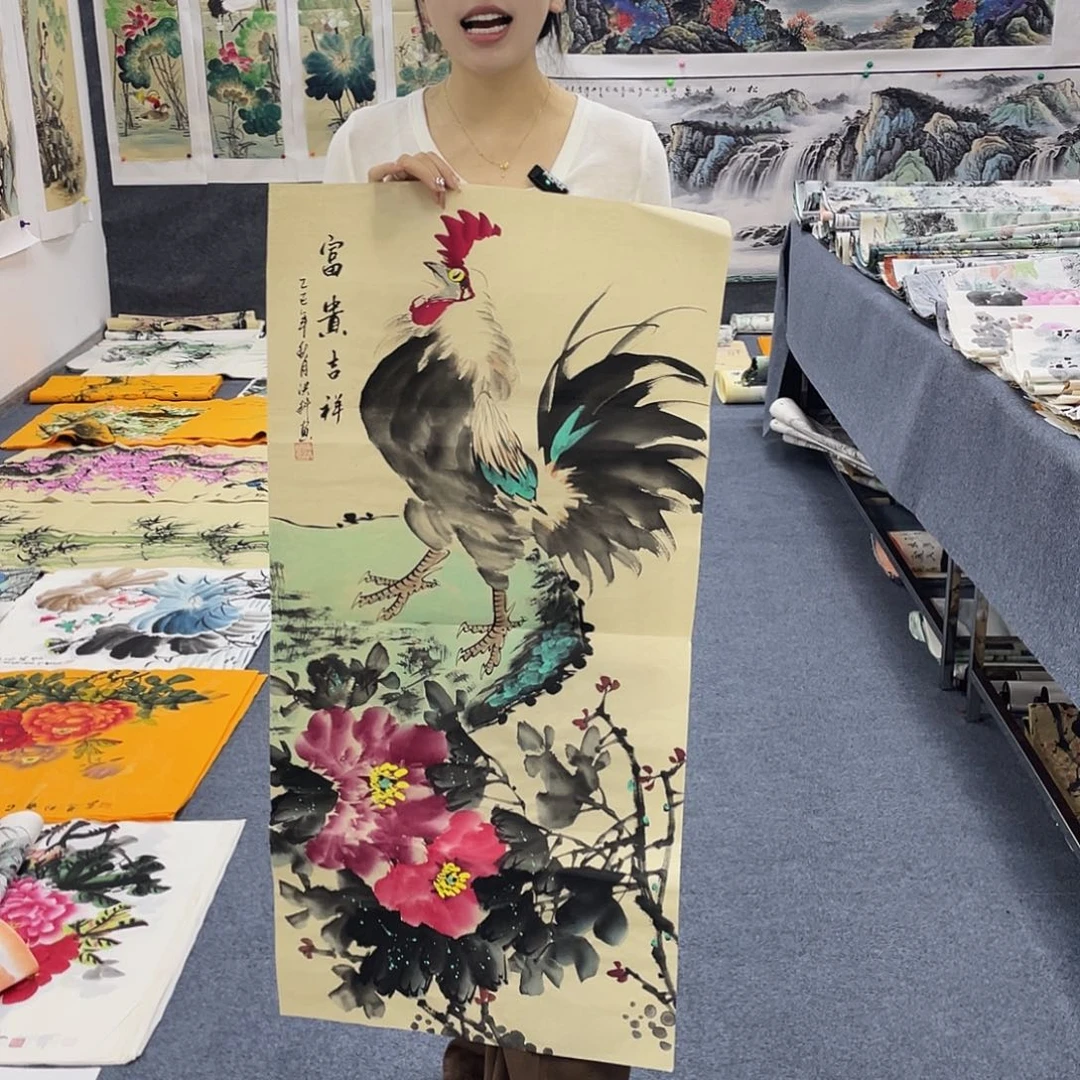 国国画作品小姐姐放漏…