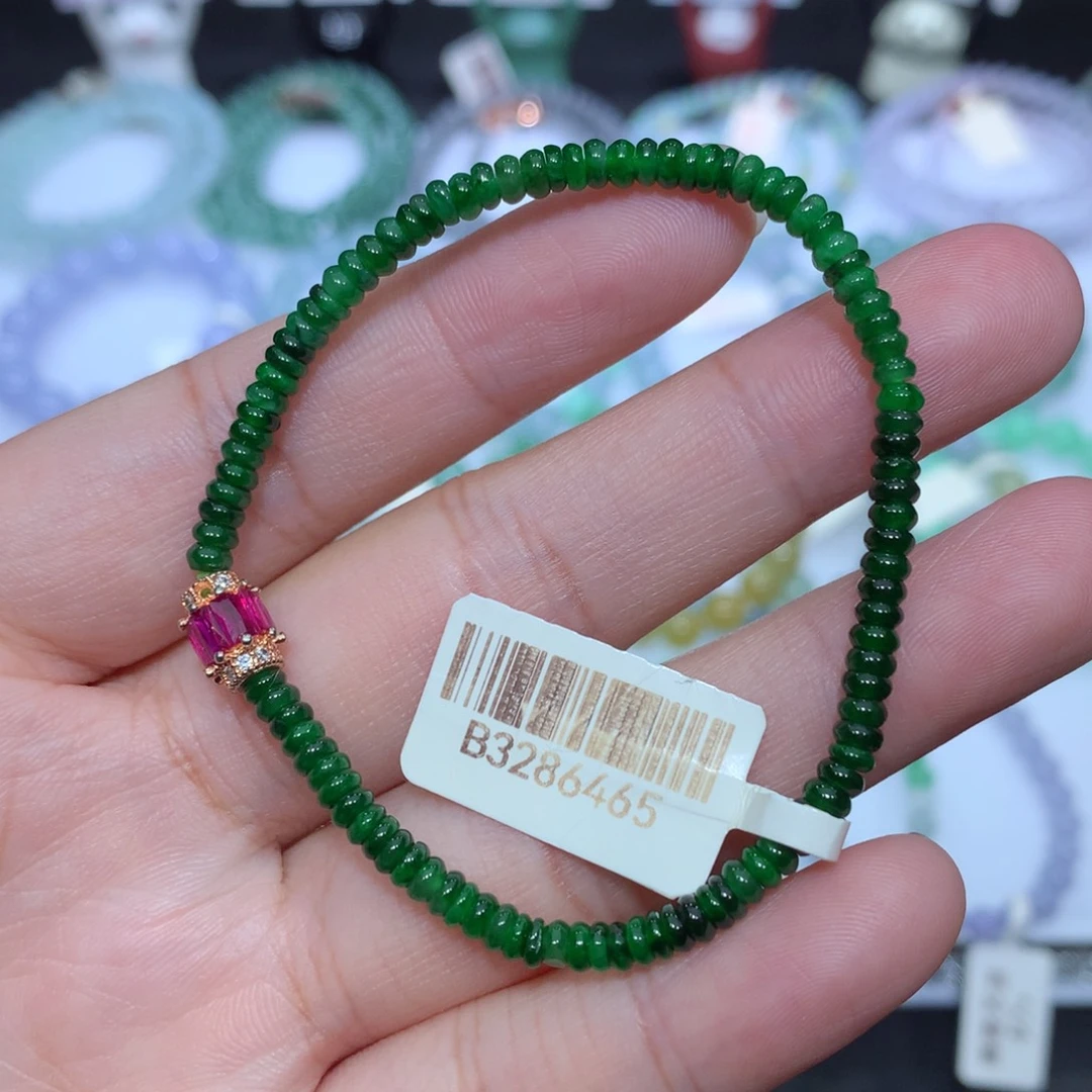 翡翠未镶嵌手串天然