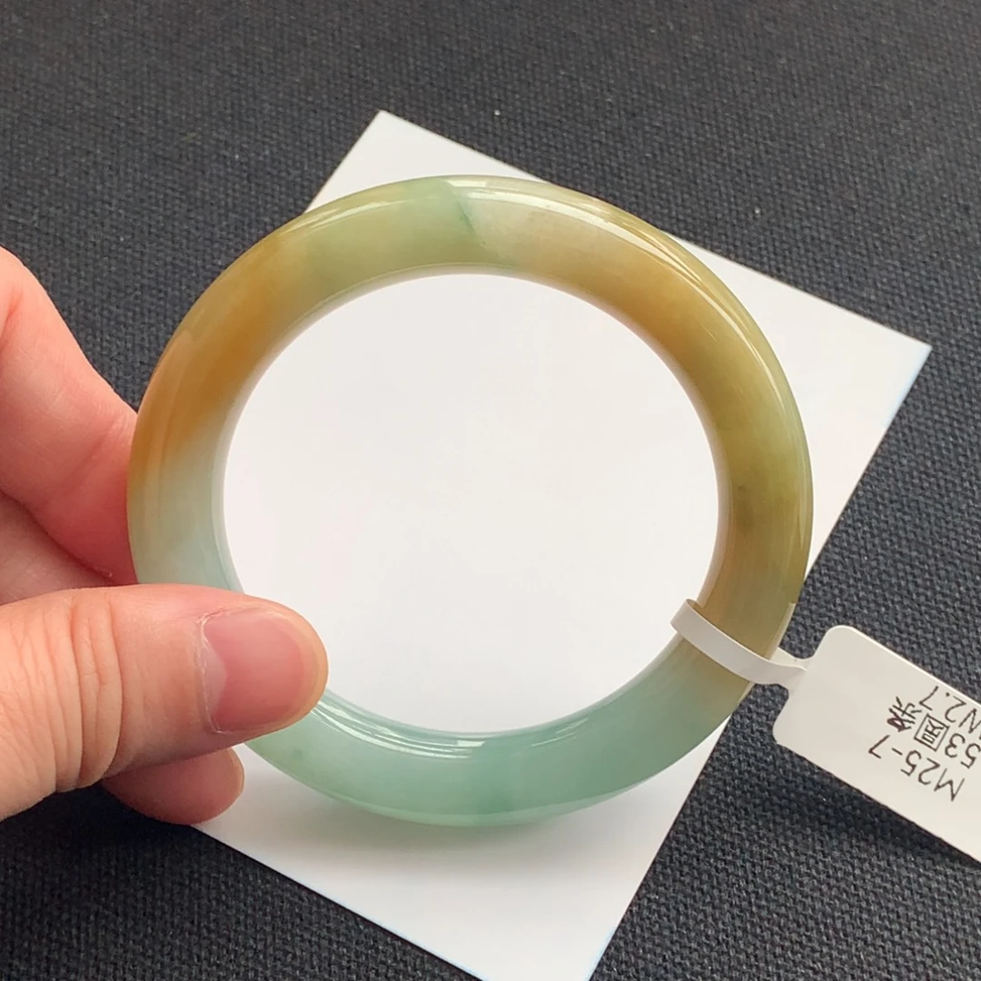 翡翠未镶嵌手镯23号