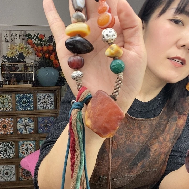 蜜蜡项链未镶嵌项链