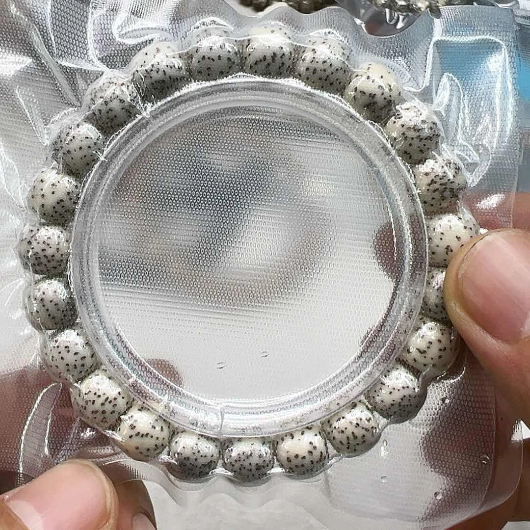 星月菩提手串97灭火月留白糯冰石玉星月菩提单圈10