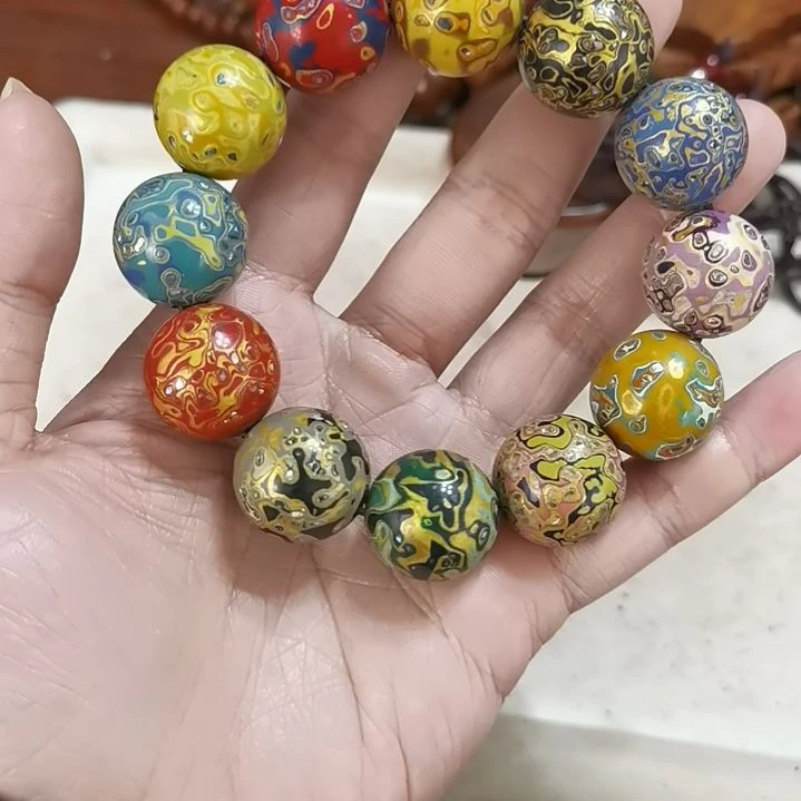 东非黑黄檀（紫光檀）手串/手链大漆20mm圆珠