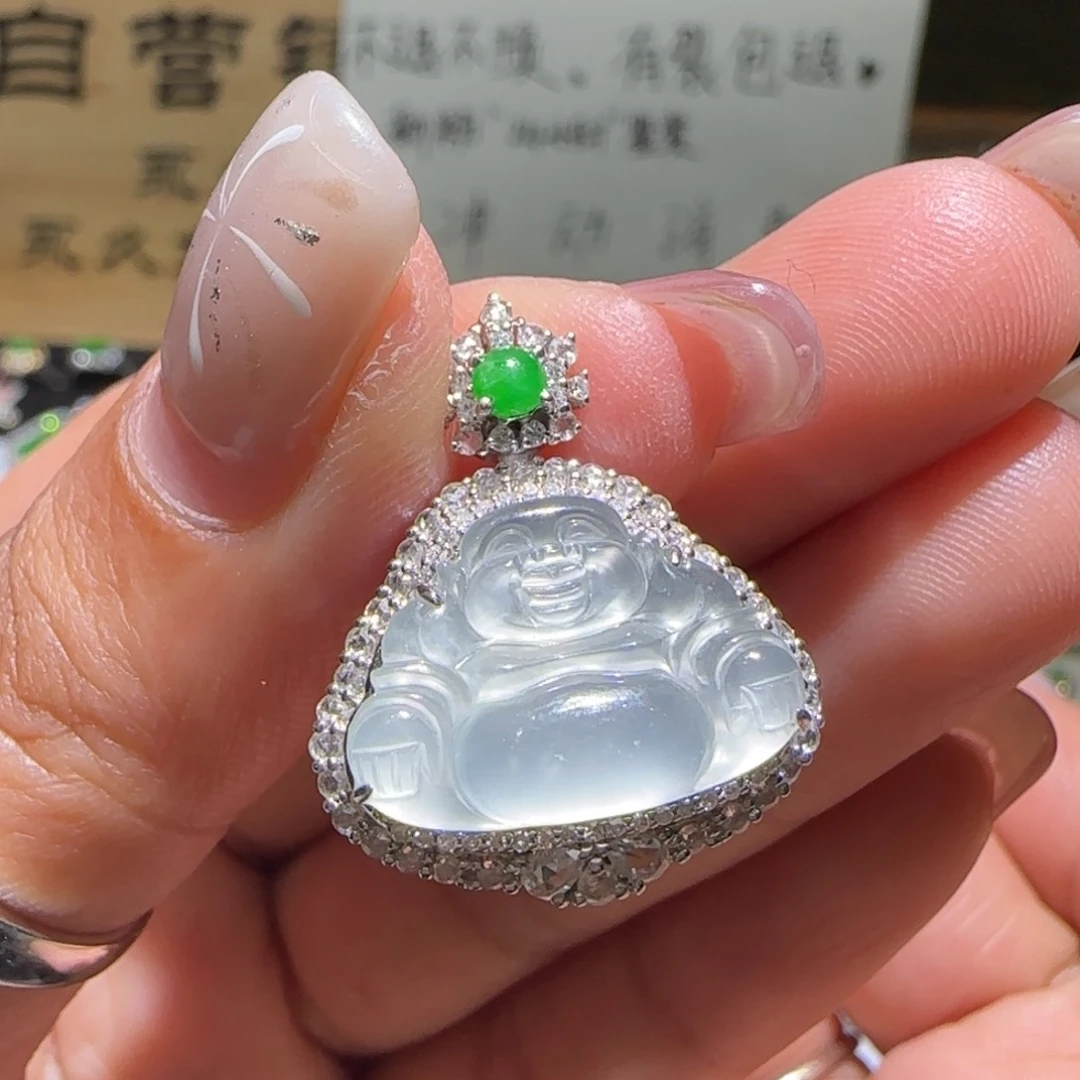【闪购商品】翡翠颈饰18K金镶嵌缅甸