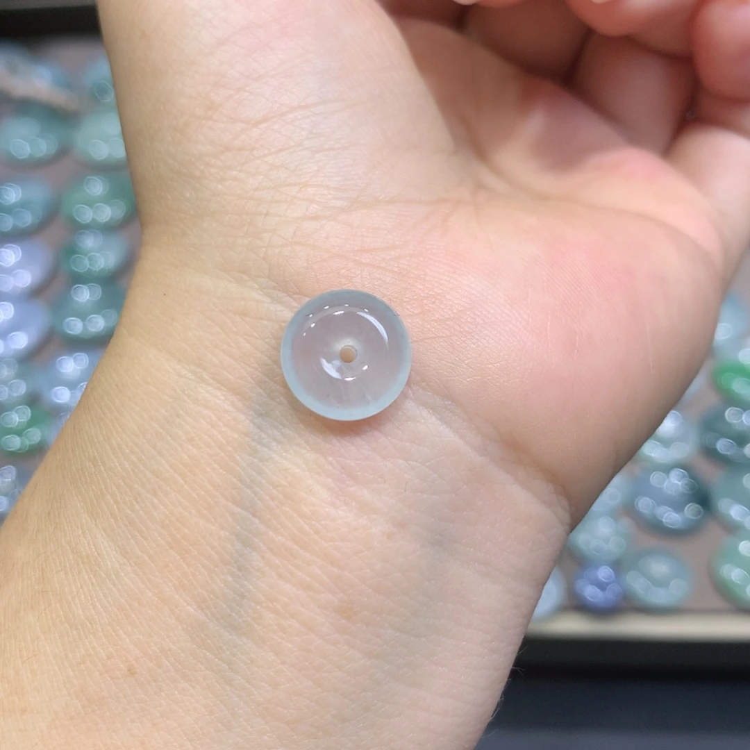 翡翠未镶嵌颈饰平安扣11.7*4.9