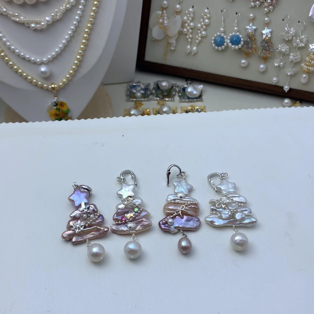 吊坠(不含链)淡水珍珠合金