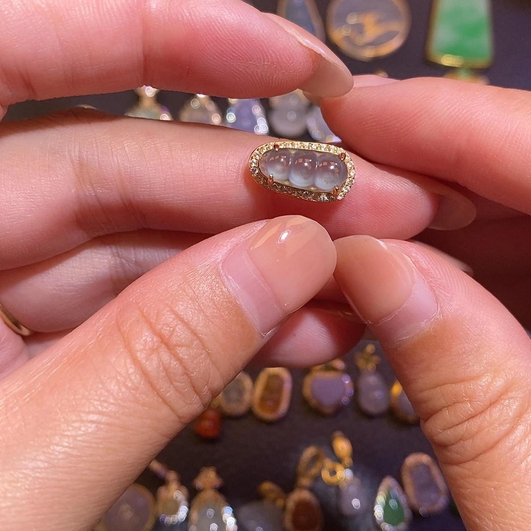 翡翠银S925镶嵌项链