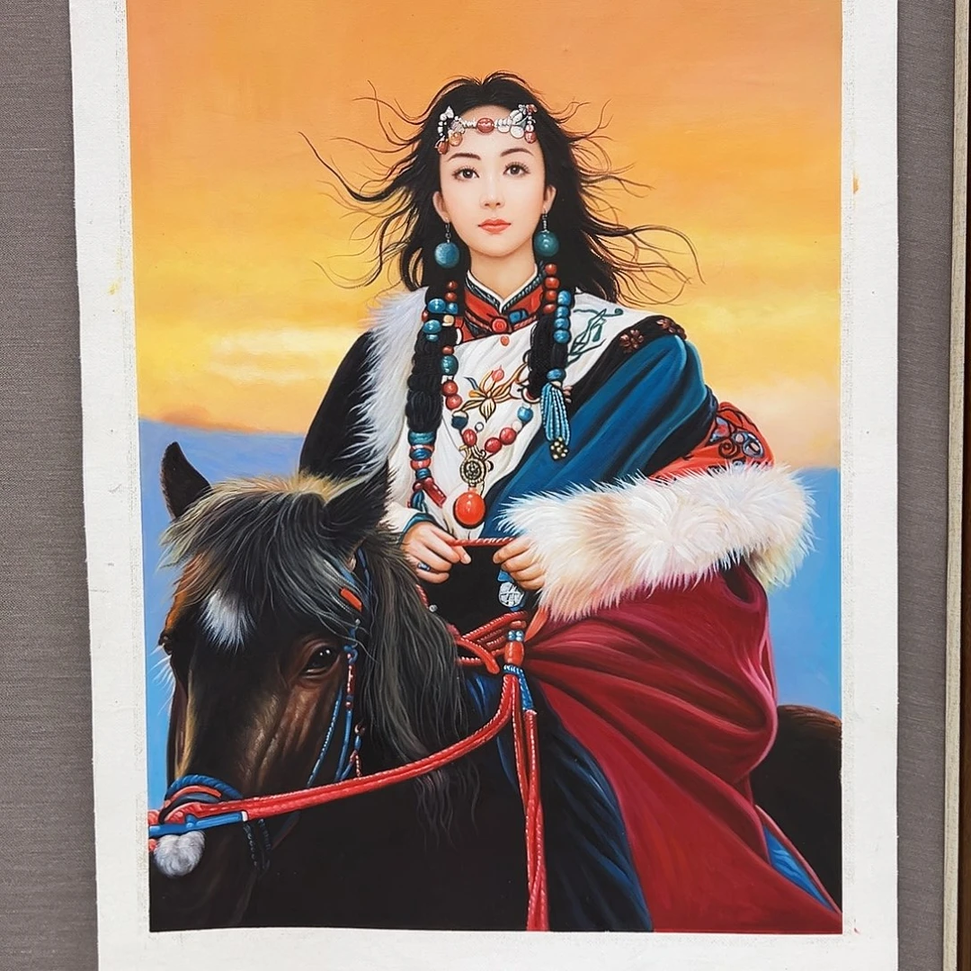 忆***绍油画二郎老师展览原作