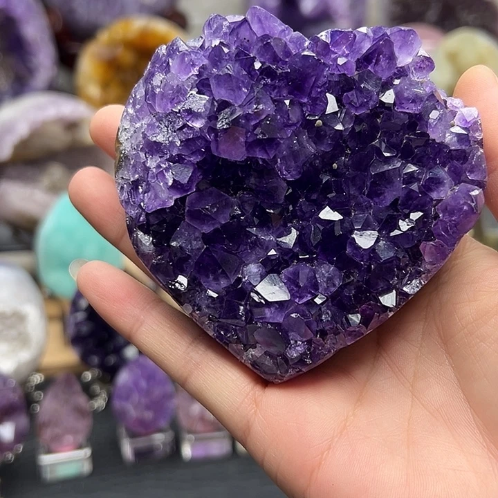 紫晶未镶嵌珠宝半成品