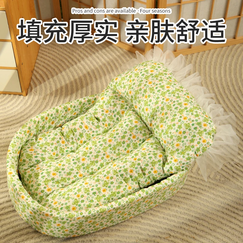 猫窝四季通用宠物沙发窝猫咪公主床沙发垫子窝带靠枕猫咪窝