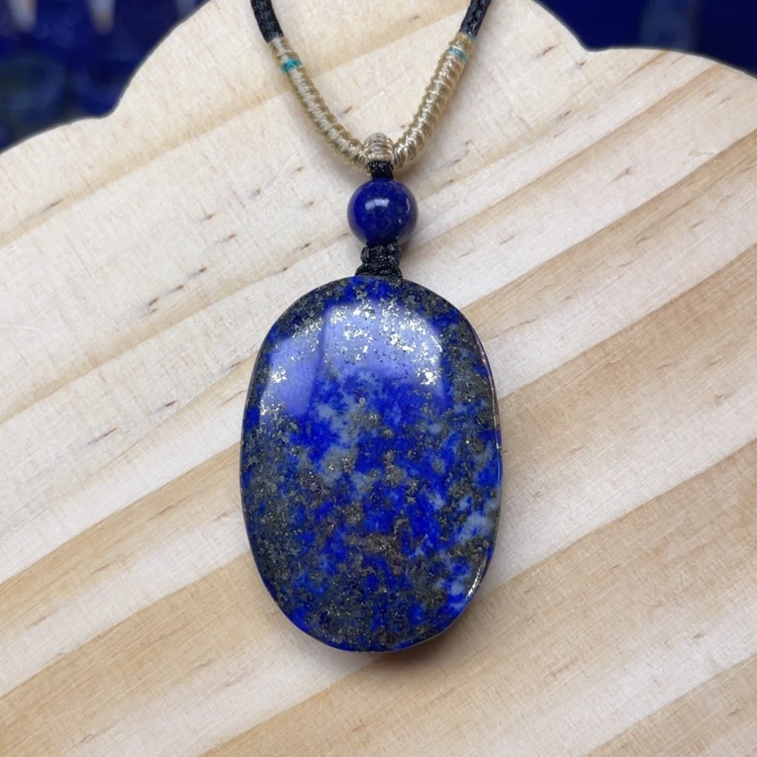 青金石未镶嵌24×34mm蛋面吊坠