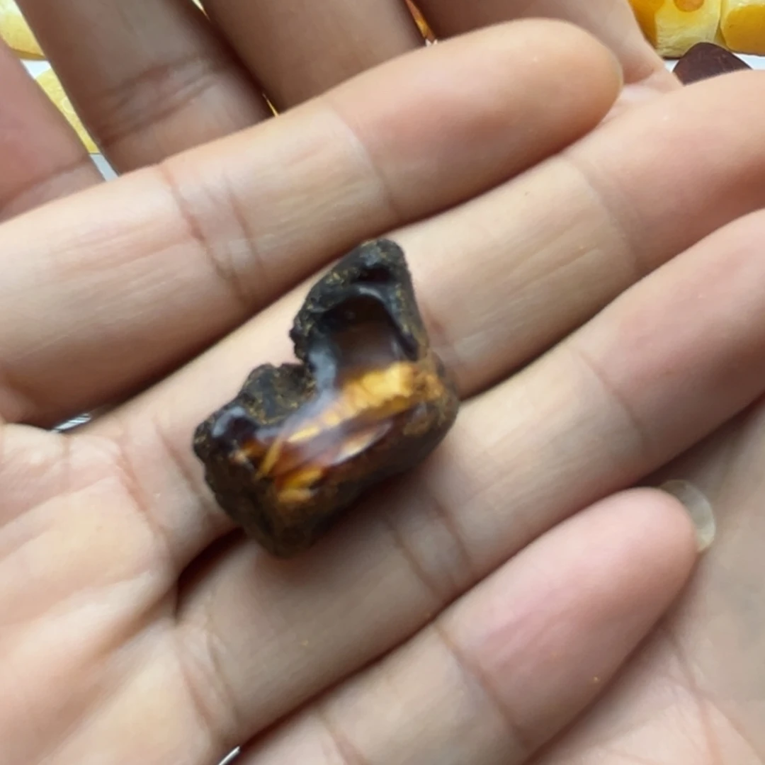 小***子定制琥珀未镶嵌蜜蜡定制老型珠