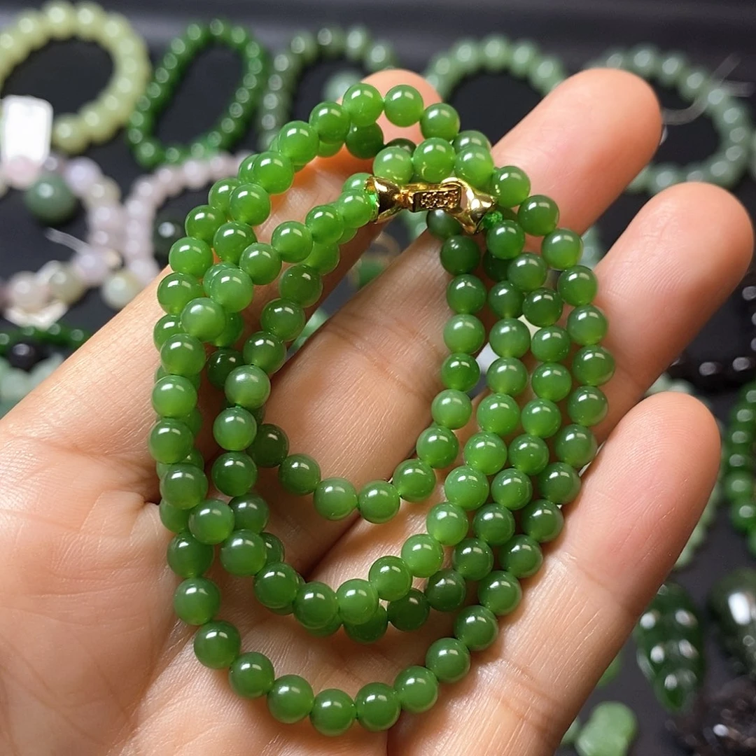 和田玉未镶嵌手链