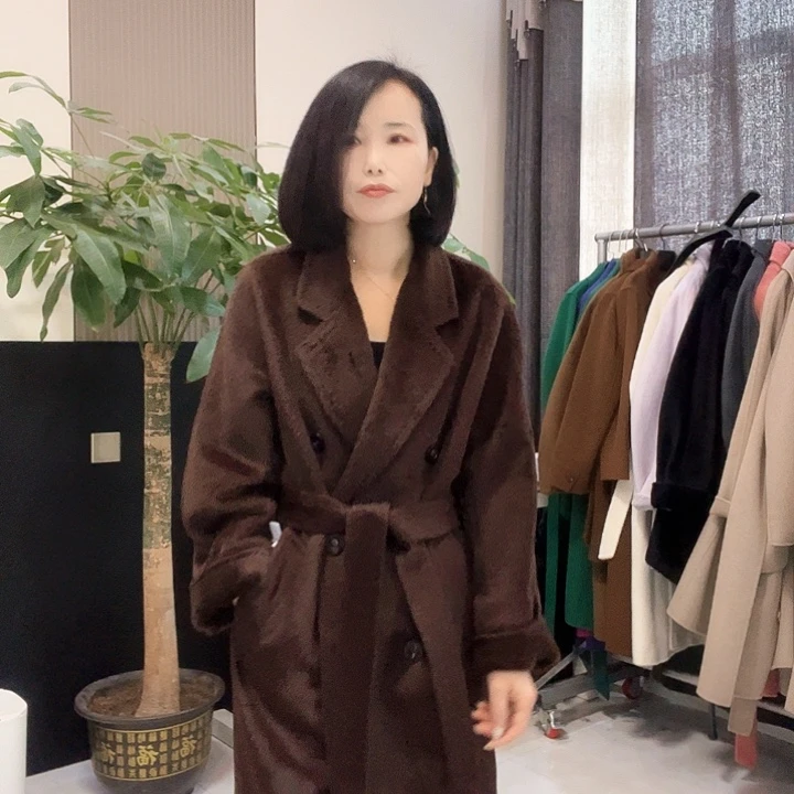 骆马绒801咖啡色S码
