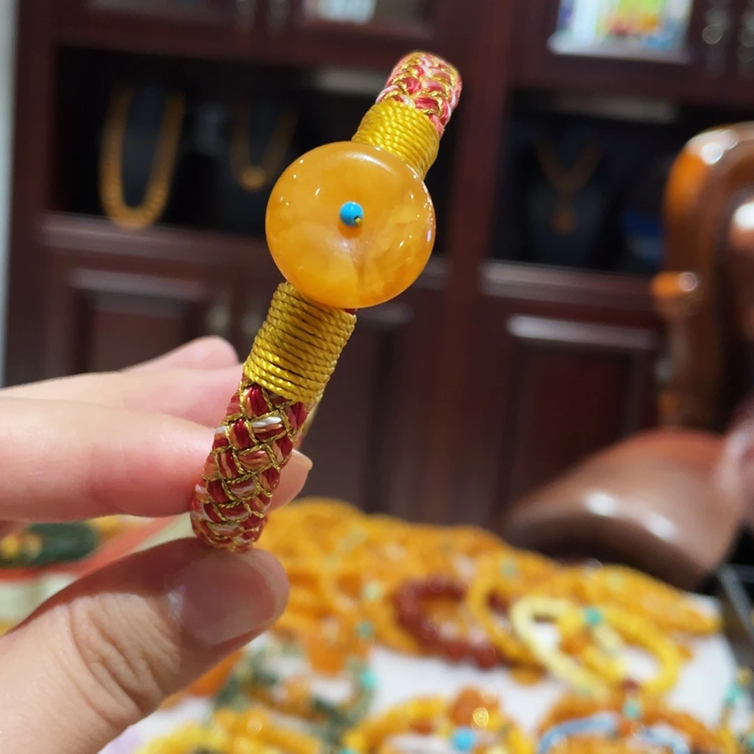 蜜蜡未镶嵌手链手串