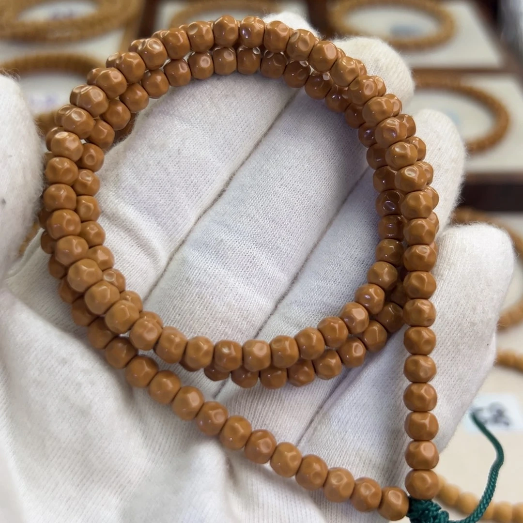 橄榄核手串5.5mm全无白手工无相108