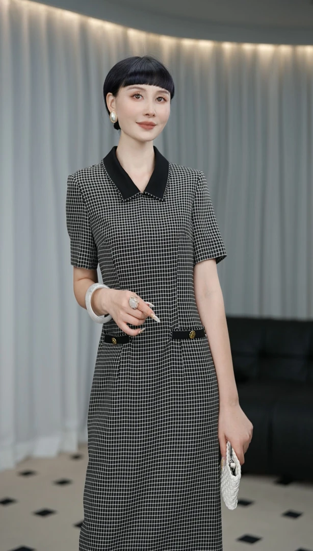 鹿歌新款（预热中）-时尚气质连衣裙H5202LA0549