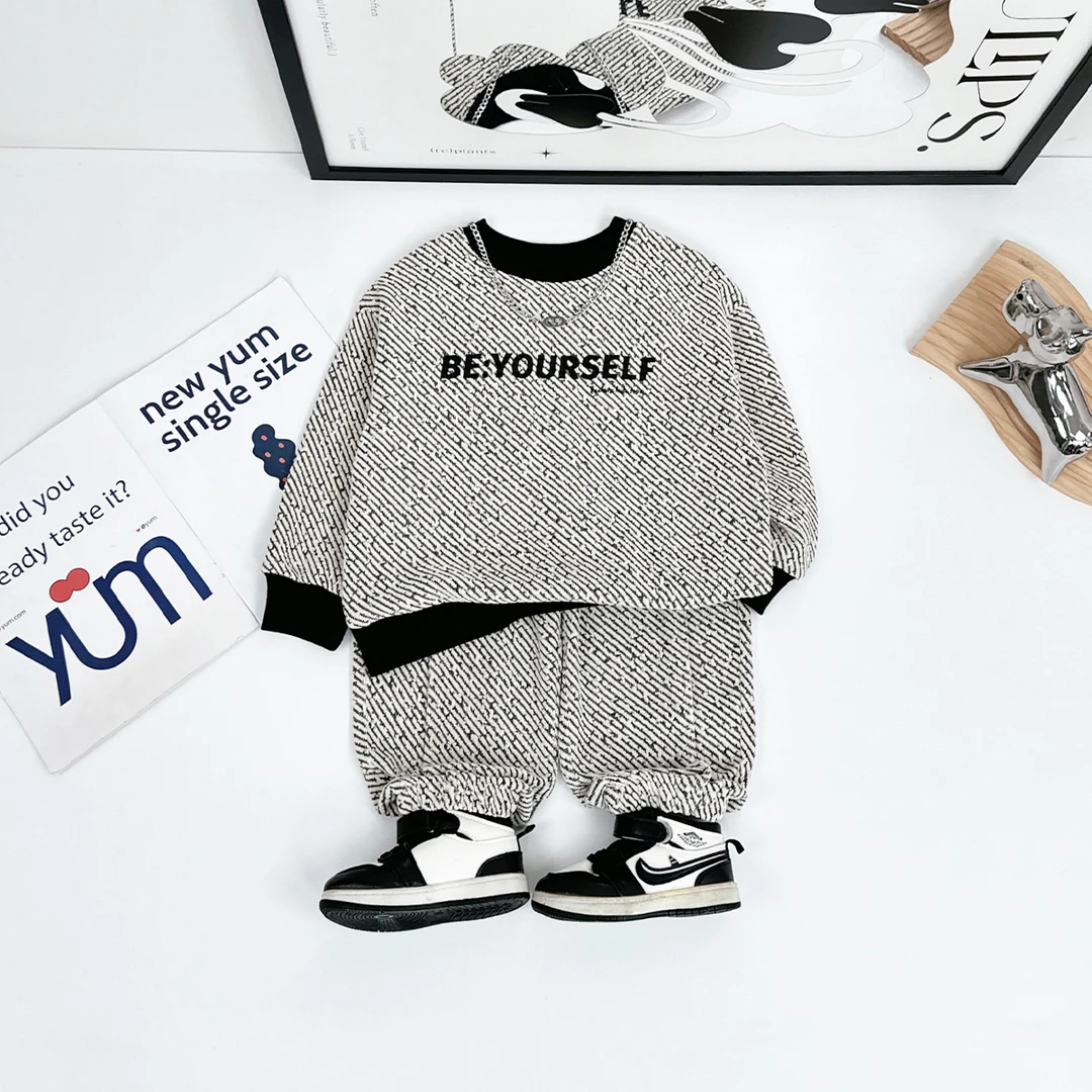 男童套装2025新款春装儿童春秋季两件套潮 WG28077 悠悠童话童装