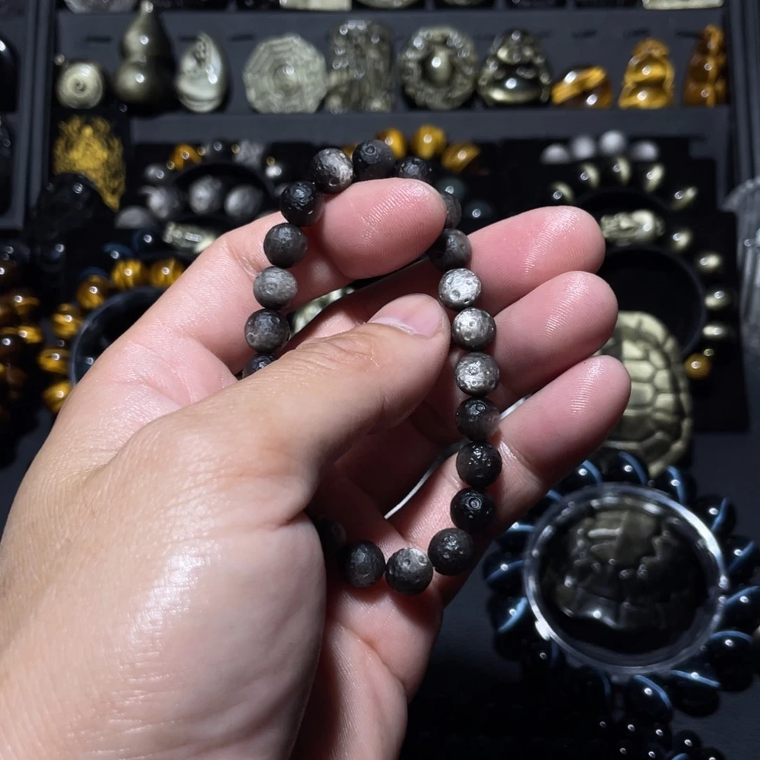 未镶嵌黑曜岩珠宝奇石青*?