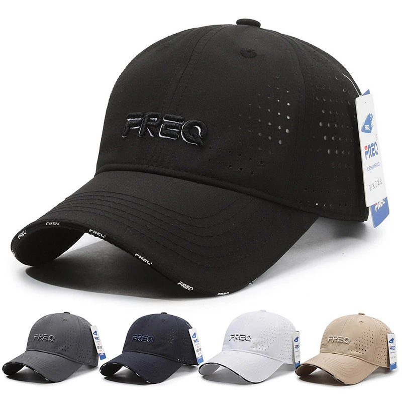 FREQ正品春夏新款刺绣速干棒球帽男女同款百搭户外遮阳防晒鸭舌帽