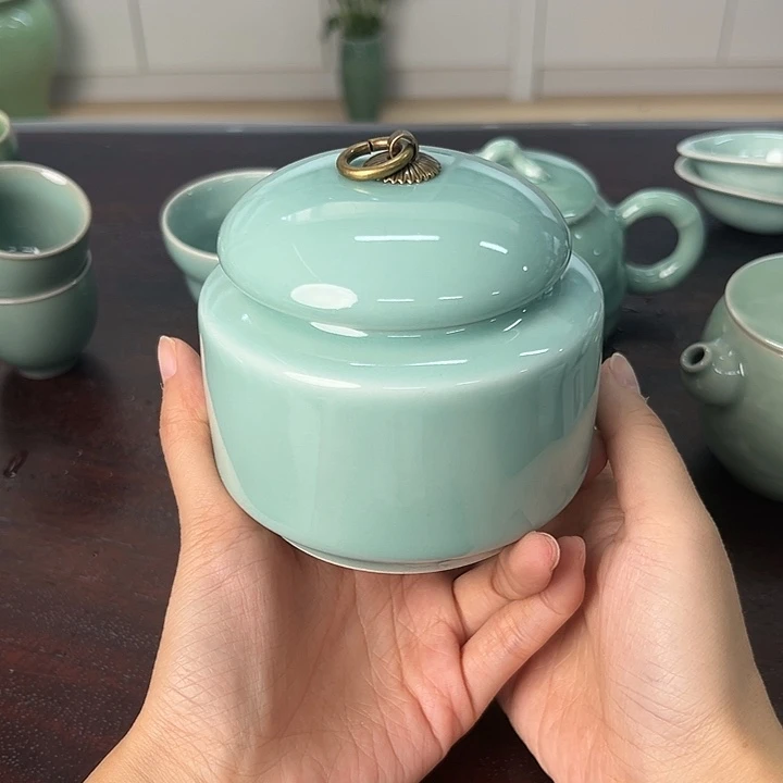 龙泉云间青瓷小米茶器