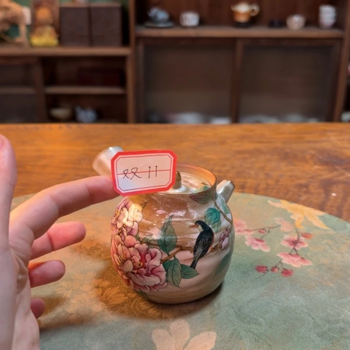 柴烧纯手工手绘陶瓷