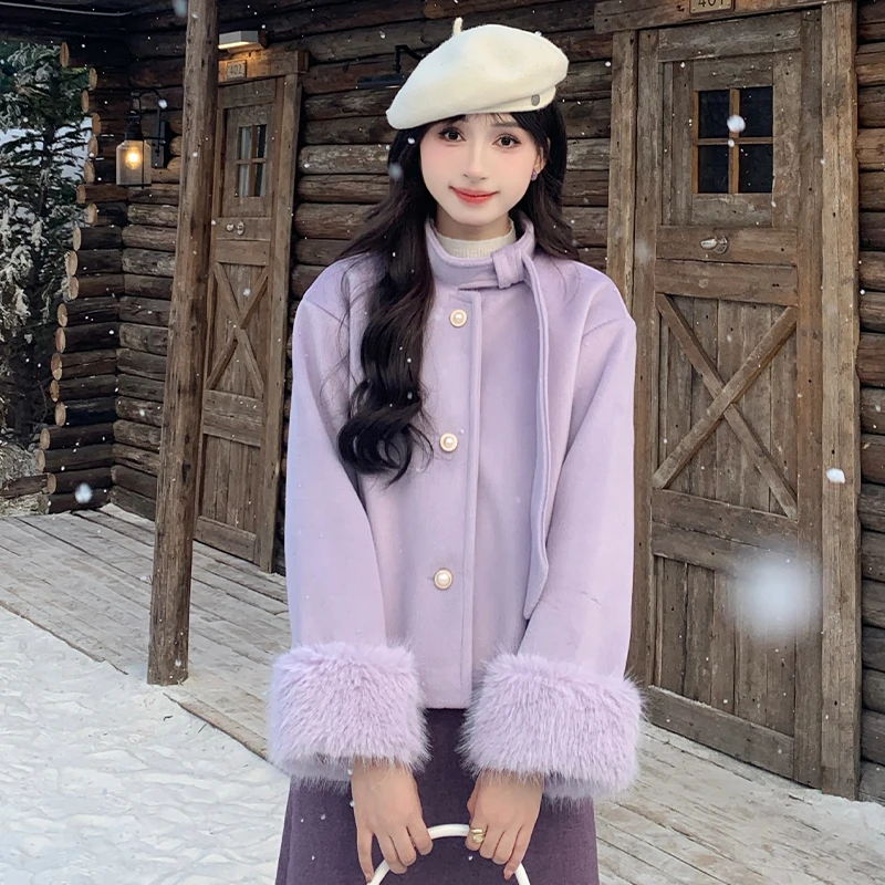 慕兔法式小香风简约修身显瘦短外套女2024秋季新款设计感宽松百搭