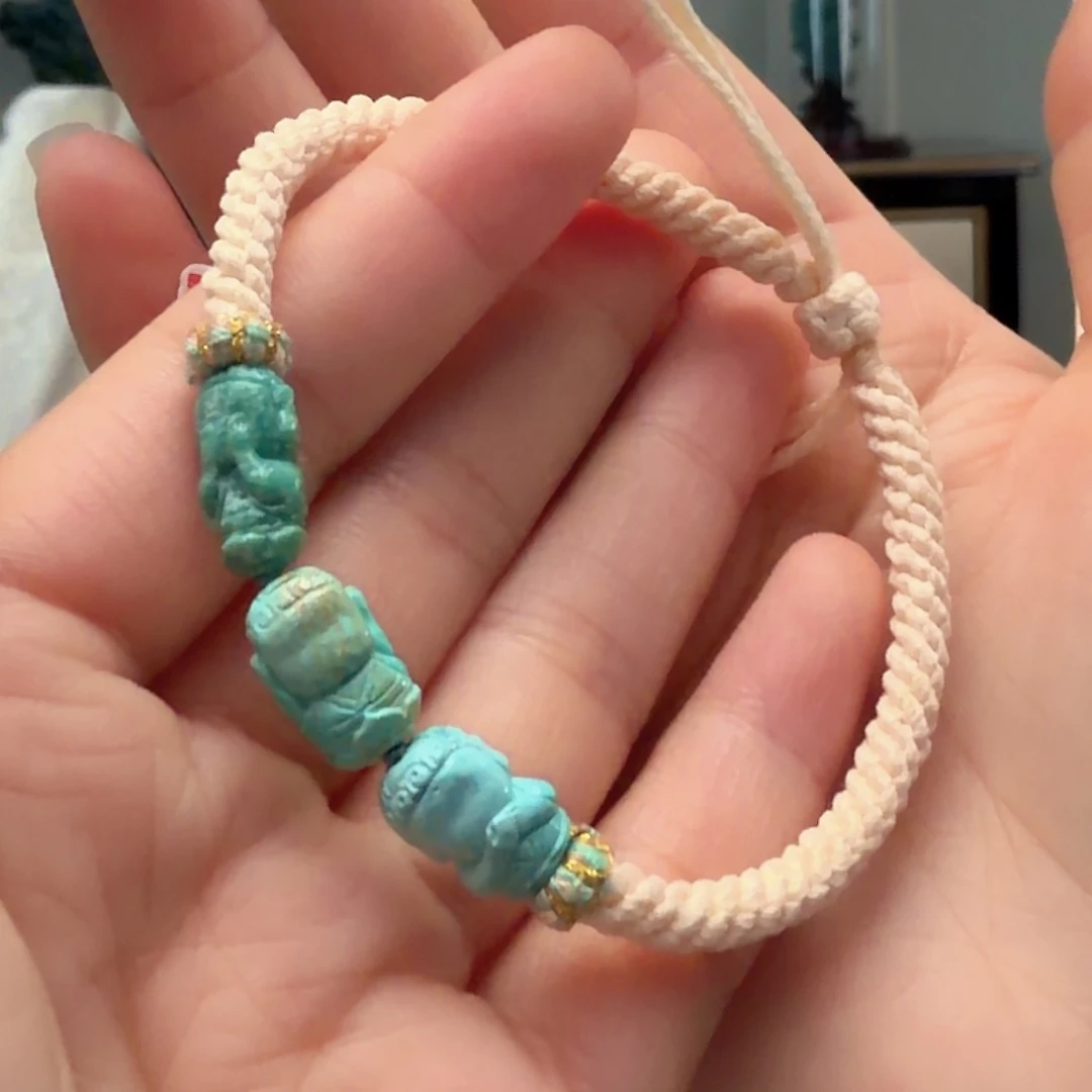 绿松石未镶嵌颈饰