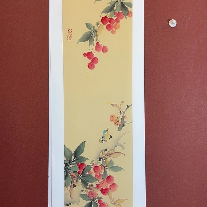 国画听兰老师花鸟