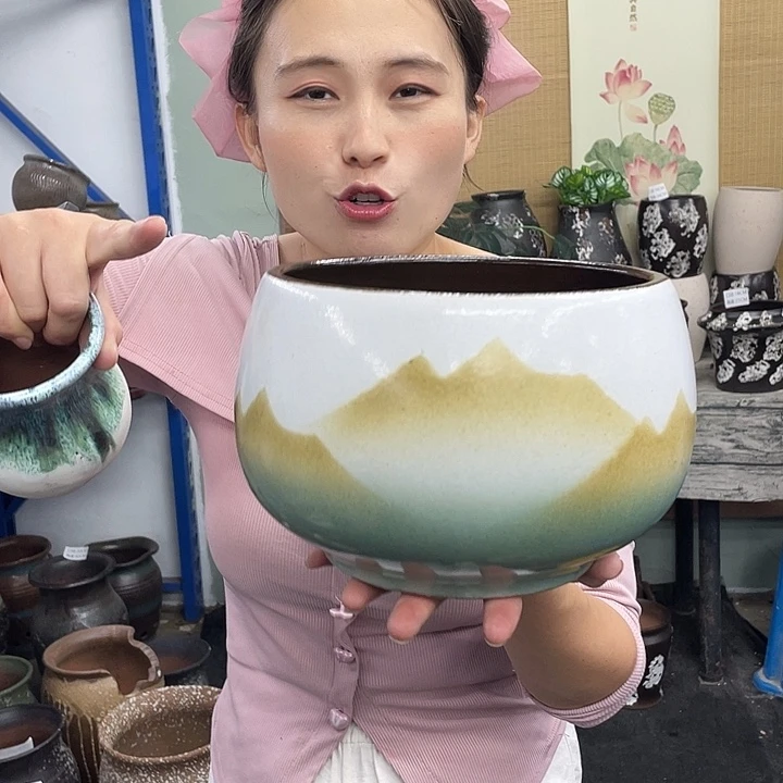19×14-粗陶花盆包邮