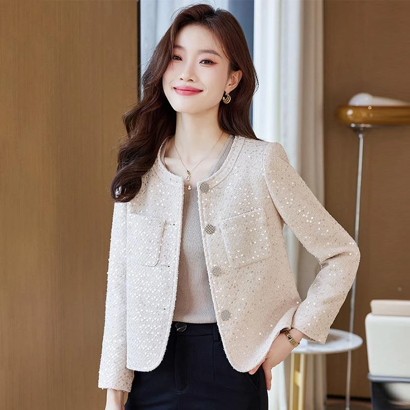 小香风外套女秋冬2025新款气质名媛小个子开衫今年流行短款上衣冬