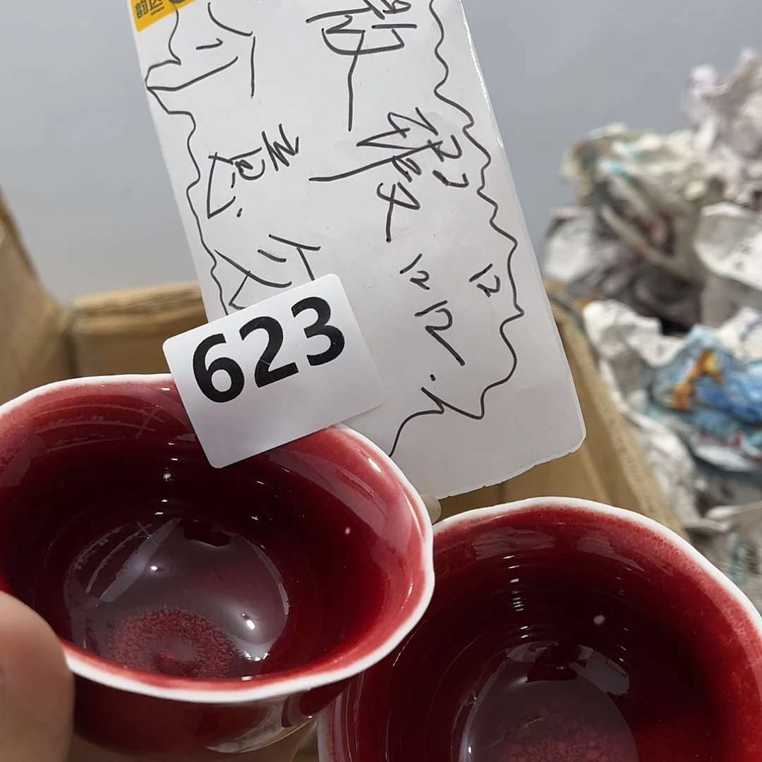 瓷片茶摆件工艺品摆件666