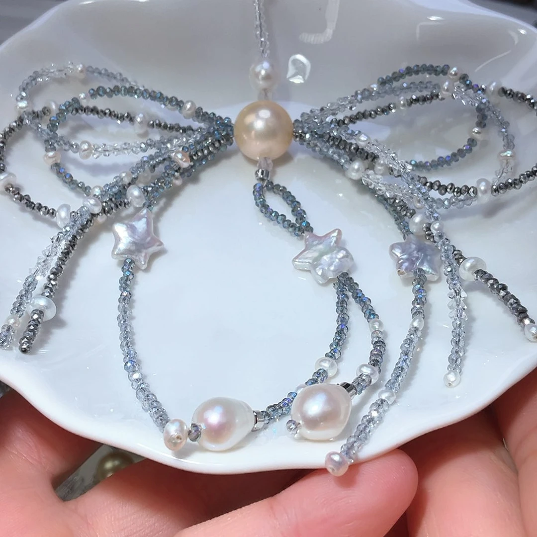 淡水珍珠未镶嵌颈饰米**6