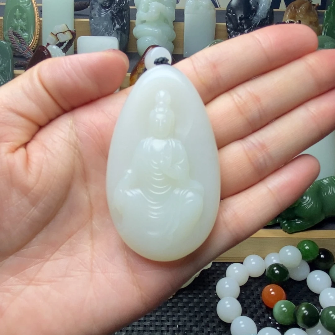 和田玉未镶嵌挂件