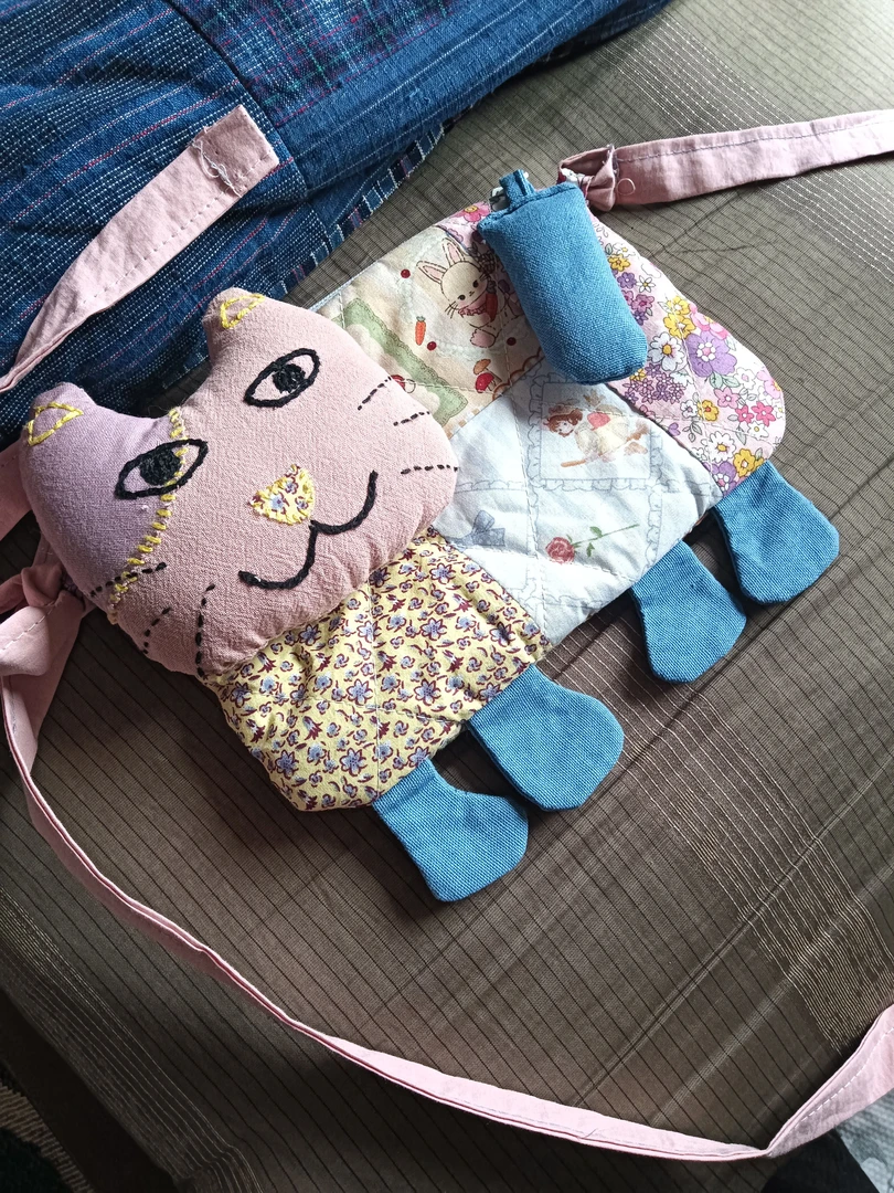 手工立体猫咪零钱包