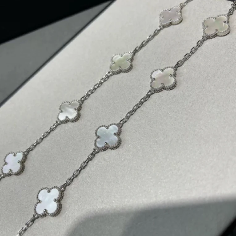 合金项链 百搭黑色双面金色黄色镶嵌经典彩色坠链素款轻奢原版