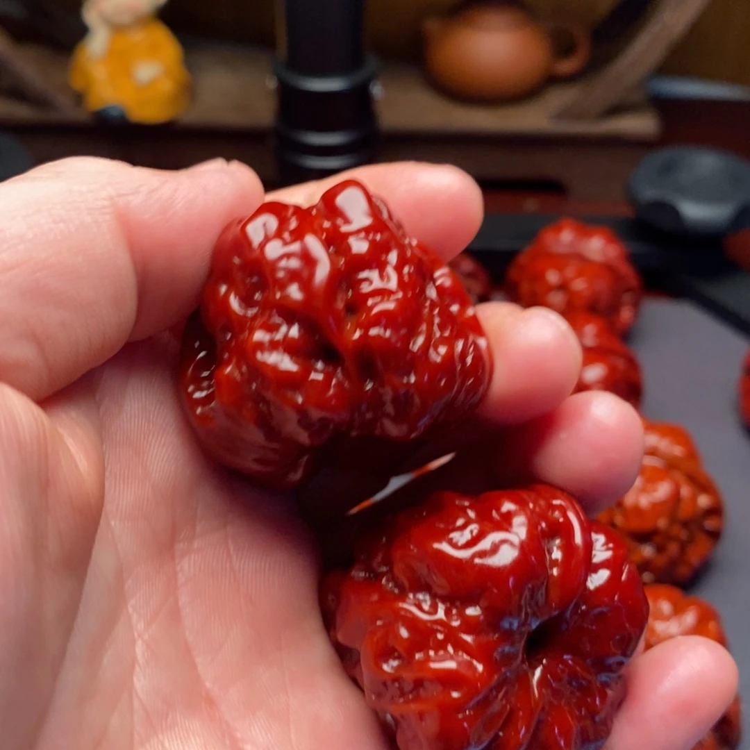 文玩核桃吊坠茶*凉39蛤蟆头