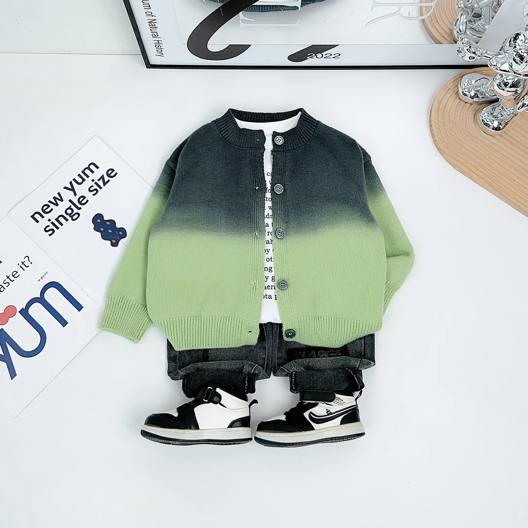男童毛衣针织开衫外套儿童2025新款春装潮 YMDX187 悠悠童话童装