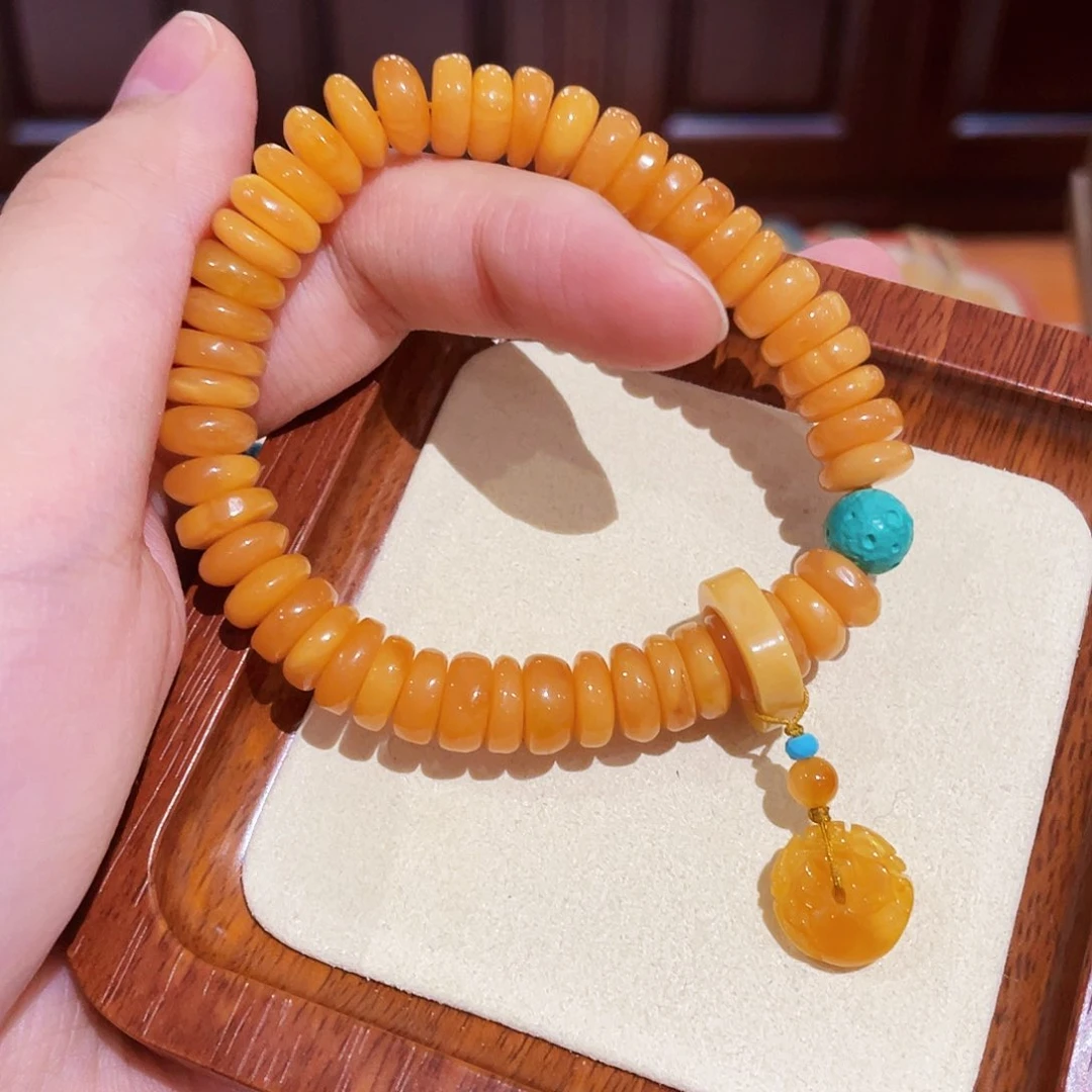 蜜蜡手链未镶嵌手串