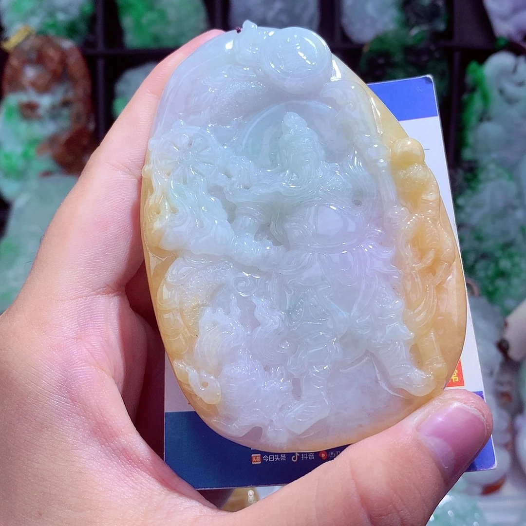 翡翠未镶嵌颈饰挂件