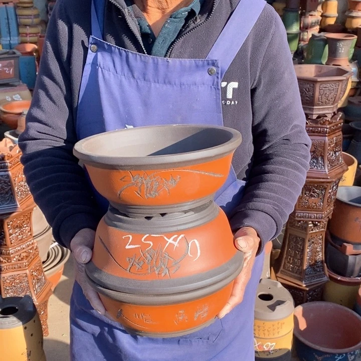 紫砂花盆紫砂花盆