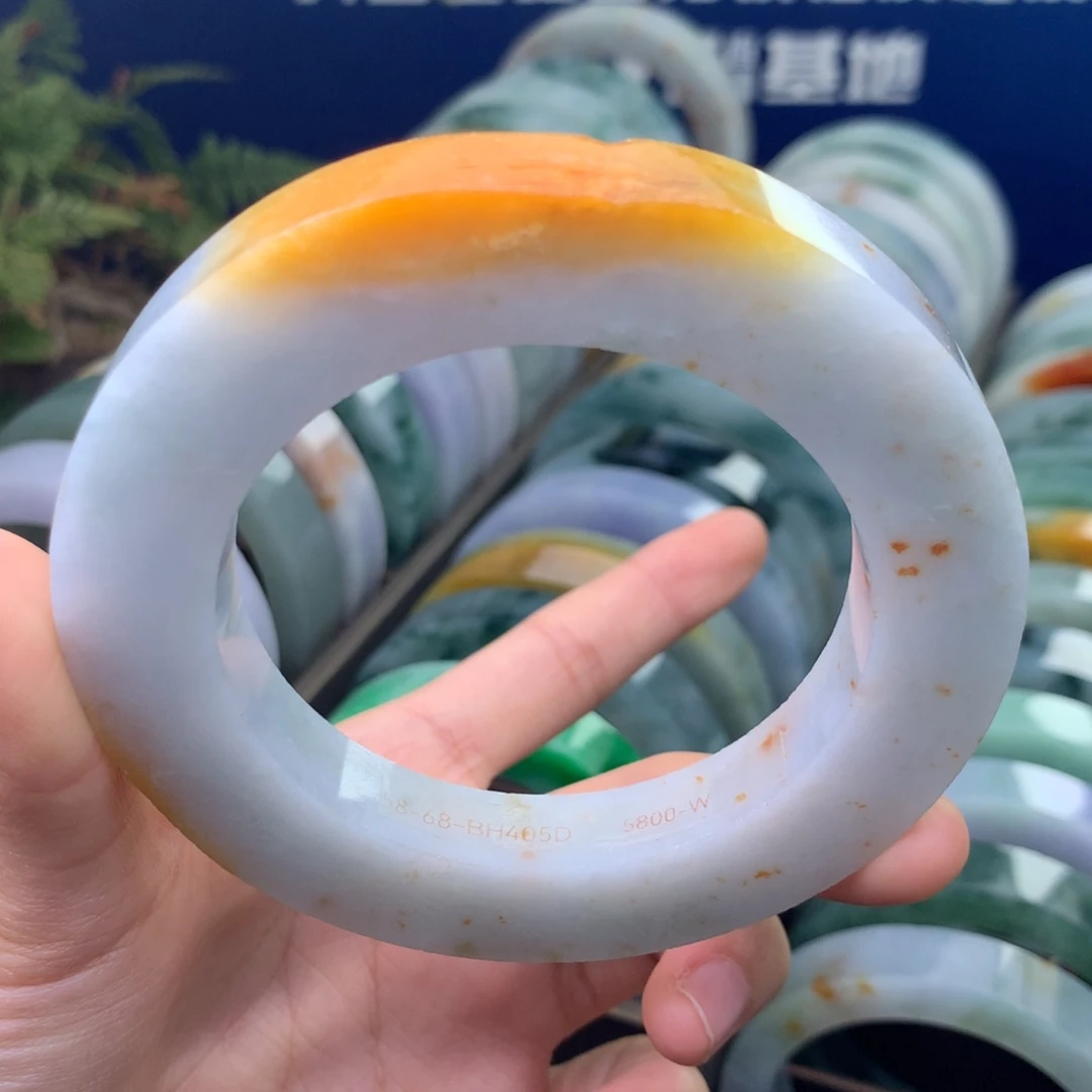 定制翡翠未镶嵌手镯定制不退不换