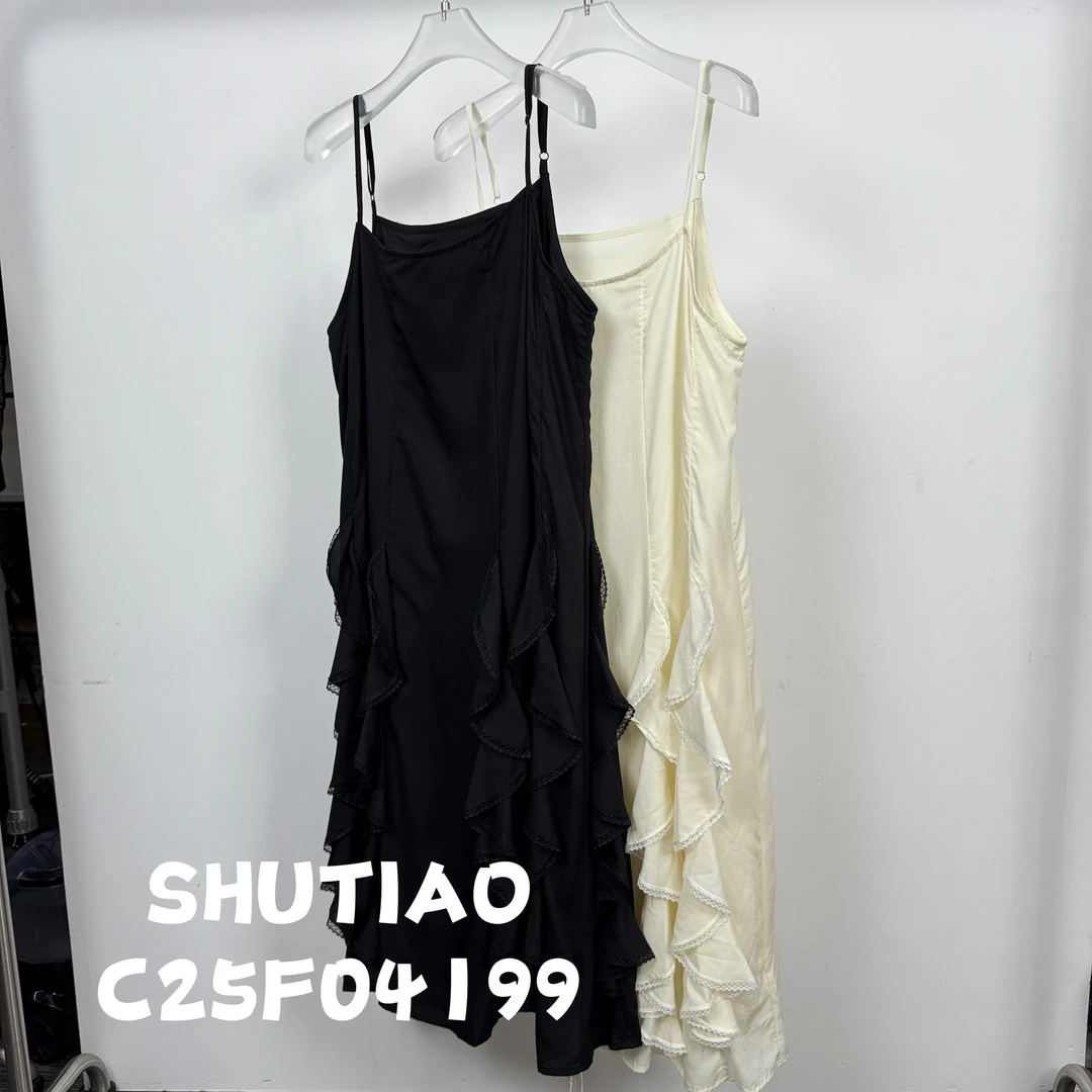 【SHUTIAO】2025夏季：新款小众设计款连衣裙C25F04199