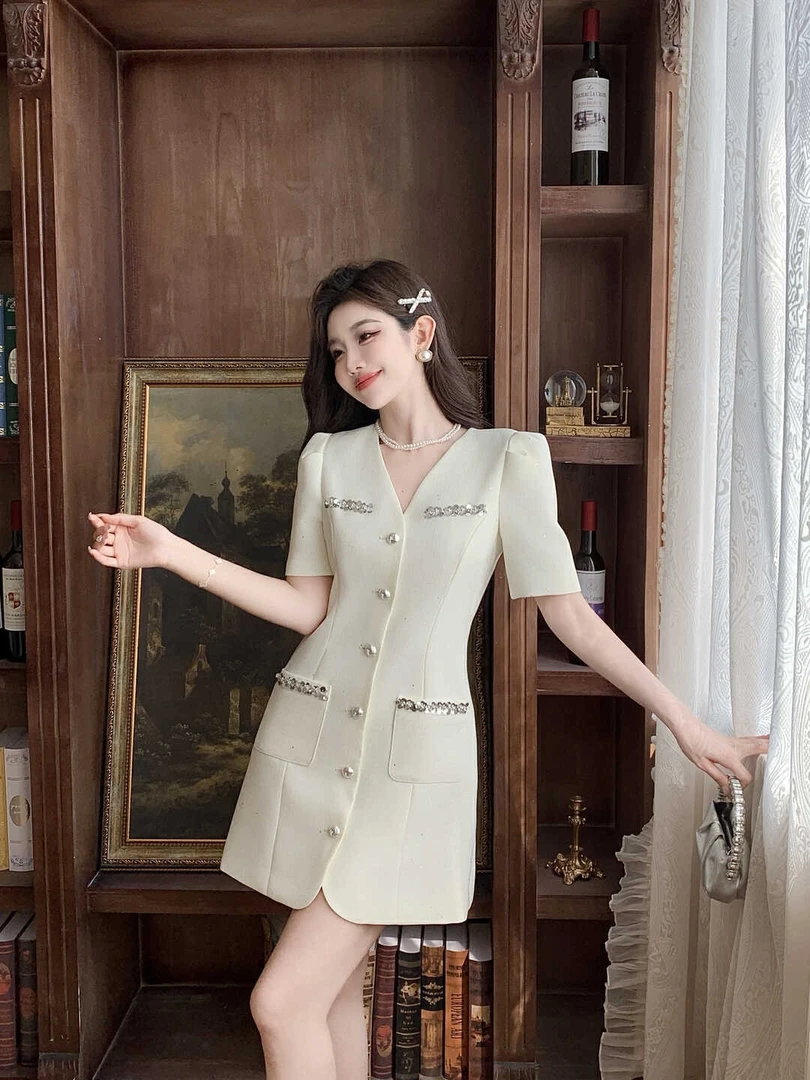 【1001-1100】芸芸高端时尚修身气质复古连衣裙