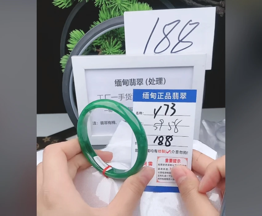 Y73【正品 缅甸翡翠】实物以直播间为准微色差