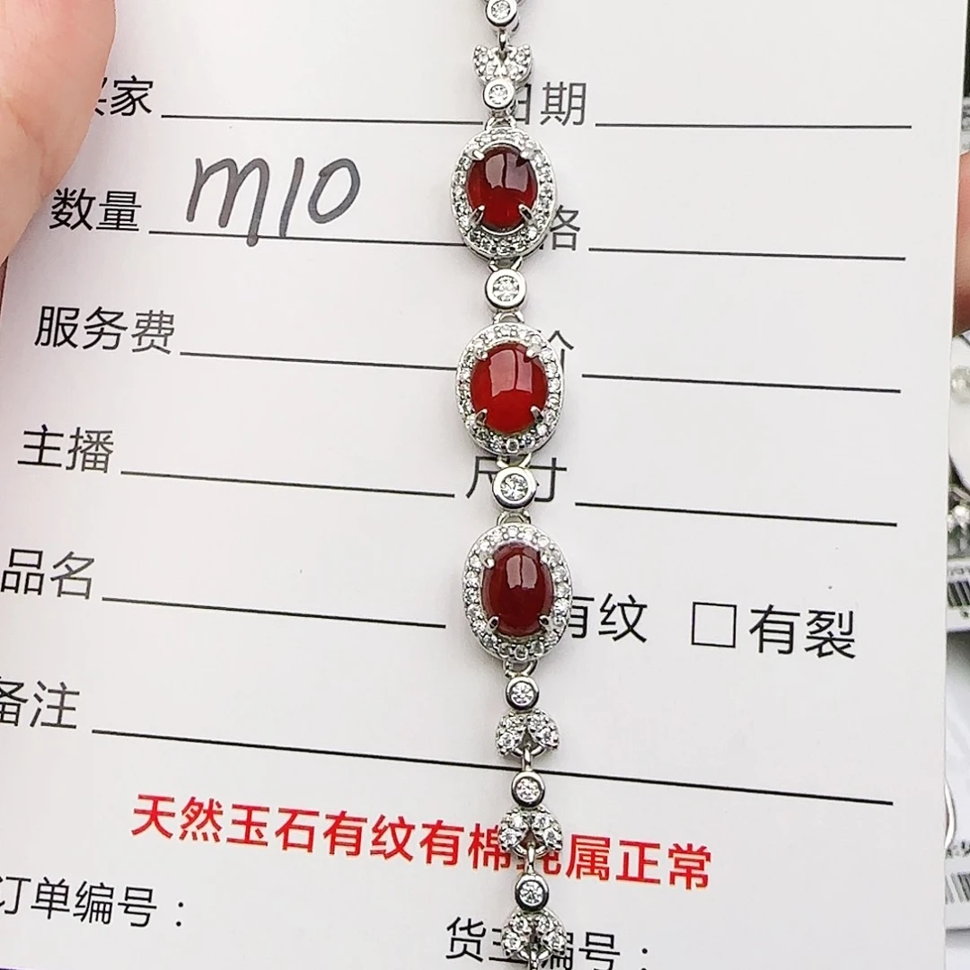 银S925镶嵌戒指翡翠戒指
