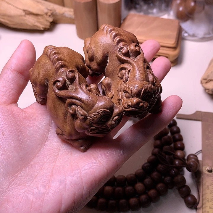 檀香木手串/手链檀香一对皮丘