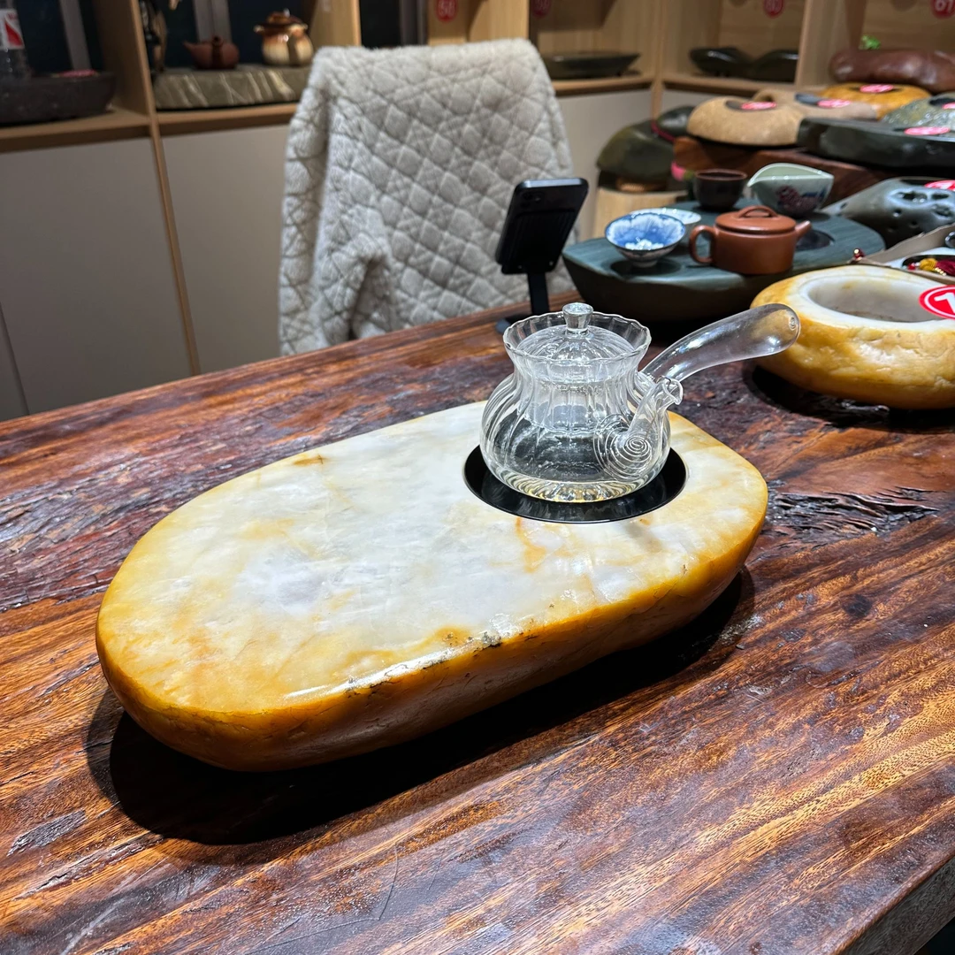 手工茶炉石头茶炉煮茶器电陶炉煮茶器家用茶道煮水创意耐热透明
