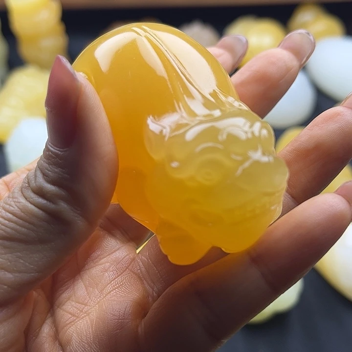 执***念大理石磁石昆仑玉石手把件