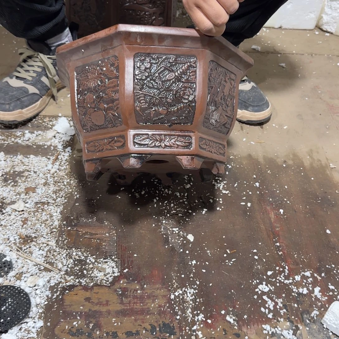 紫砂花盆口径26.16口径