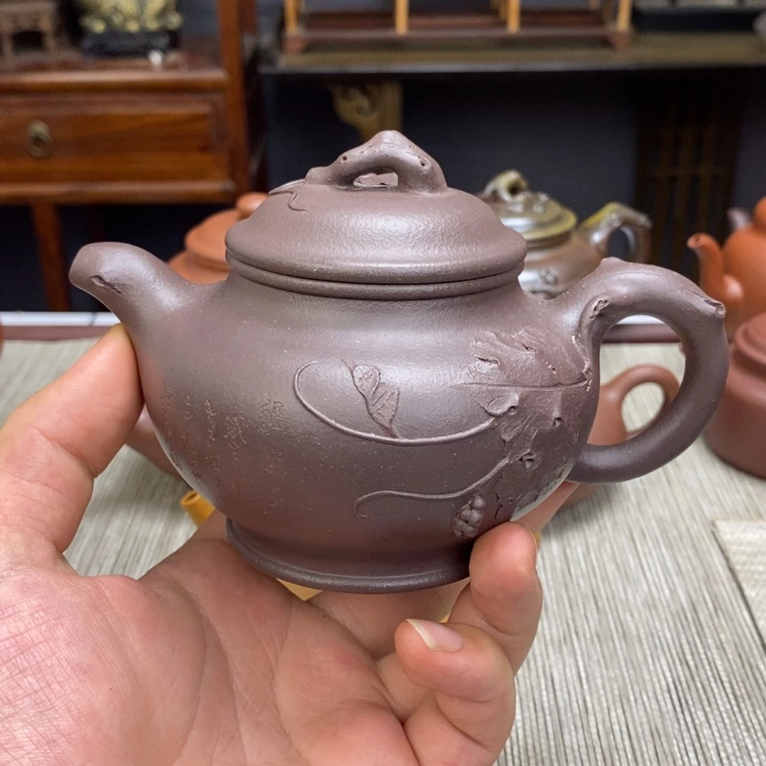 紫泥茶壶容量260毫升